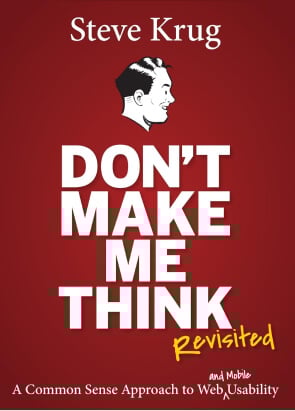 The cover of the book "Don't Make Me Think"